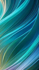 Abstract blue wallpaper for mobile phone. Blue waves background. Vertical background for phone. Minimalistic background.
