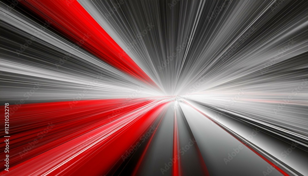 Aufkleber gray and red speed abstract technology background. generated image