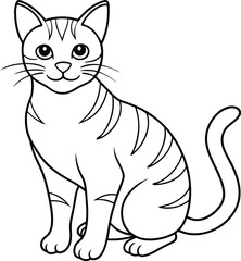 Cats line art vector design eps files