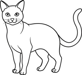 Cats line art vector design eps files