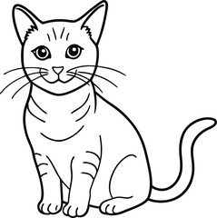 Cats line art vector design eps files