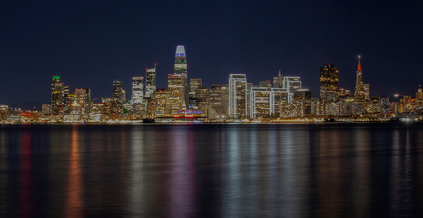 Downtown San Francisco at Night, California