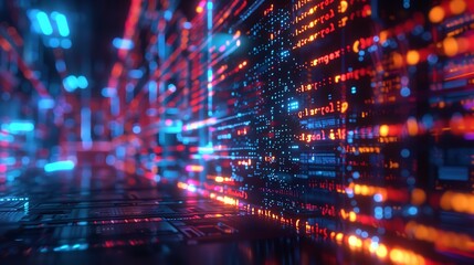 Obraz premium Programming code abstract technology background of software developer and Computer script.