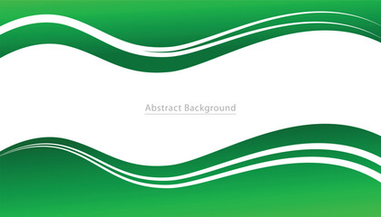 Stylish business poster, magazine cover, brochure or flyer. green design layout template. wave banner template. vector illustration