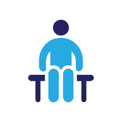 Patient icon illustration flat