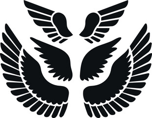 Obraz premium Graceful Angel Wings for Decorative Art Concepts