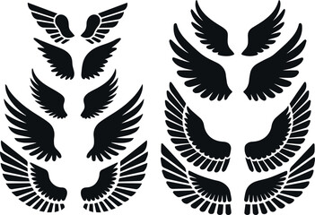 Classic Angel Wing Vector Pack for Design Projects