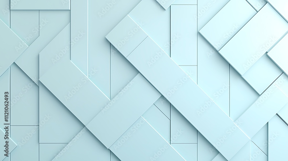 Poster modern geometric patterns top view of abstract digital art in contemporary minimalist style