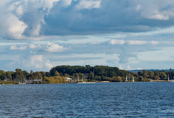 Der Dümmer See bei Lembruch im Naturpark Dümmer, Landkreis Diepholz, Niedersachsen, Deutschland