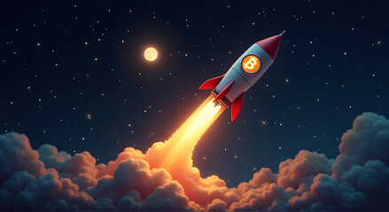 rocket in space