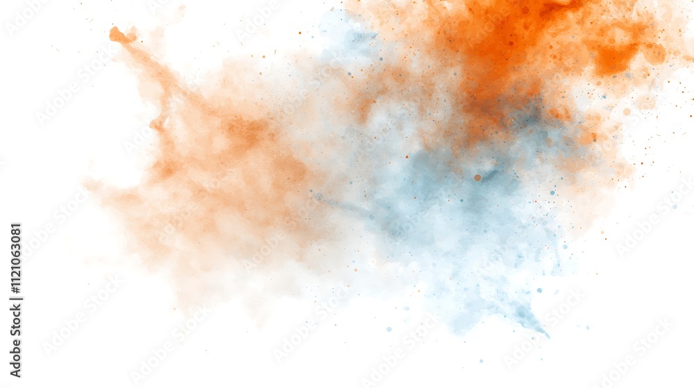 Aufkleber abstract digital art close-up of a dynamic color explosion in a creative studio