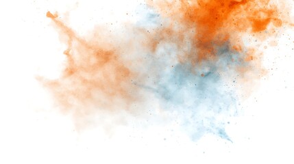 Abstract digital art close-up of a dynamic color explosion in a creative studio