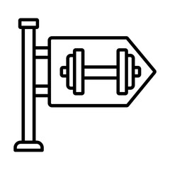 Gym Sign Icon
