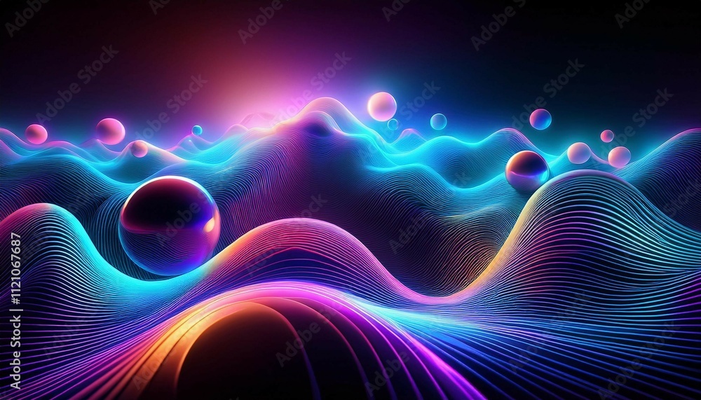 Poster abstract background with space