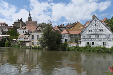 Historische Altstadt in der UNESCO-Weltkulturerbestadt Bamberg, Oberfranken, Franken, Bayern,...