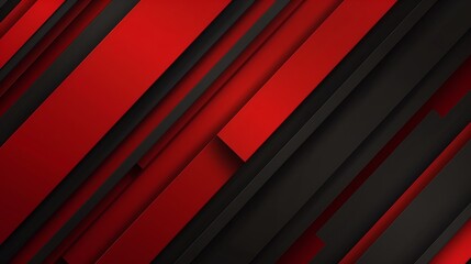 Obraz premium Abstract Red and Black Diagonal Stripes Background