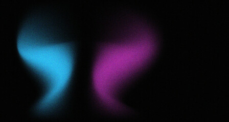 Gorgeous Gradient Blue Purple on black grain background 