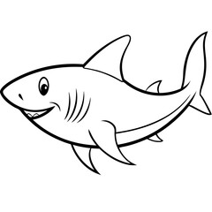 Obraz premium Shark for KIDS COLORING BOOKS