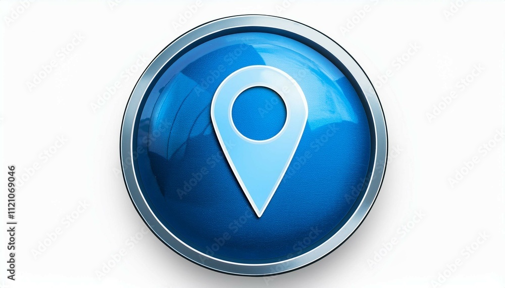 Poster blue pointer with a pointer