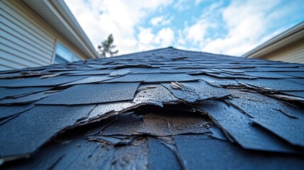 Storm damage roof inspection: Inspecting roof damage from a storm for insurance purposes, focusing on the importance of roof inspection, assessing storm damage, and processing insurance claims effecti
