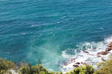 waves and rocks