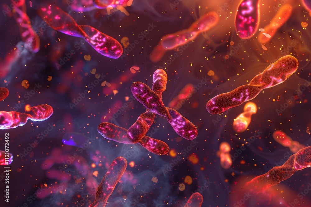 Aufkleber illustration depicting the cell cycle, a vital process occurring within the body for growth and repr