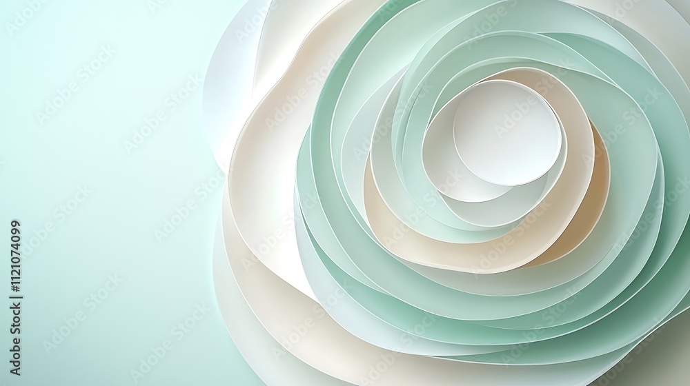 Poster delicate paper flower crafting event in a studio space artistic creation minimalist style