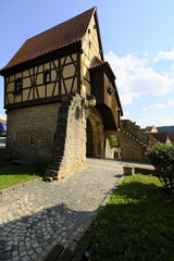 Die historische Altstadt von Frickenhausen am Main, Landkreis Würzburg, Unterfranken, Franken, Bayern, Deutschland