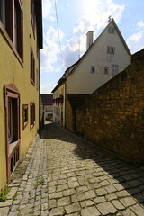 Die historische Altstadt von Frickenhausen am Main, Landkreis Würzburg, Unterfranken, Franken, Bayern, Deutschland