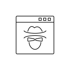 Incognito Mode Outline Icon to represent private mode on the browser.

Print Outline Icon for the print function of the web page.

Extension Outline Icon for browser extensions and add-ons.

Security 