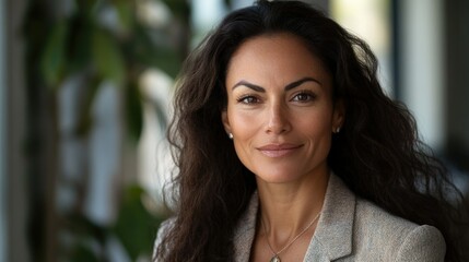 Fototapeta premium Executive Woman with Smile and Warm Eyes