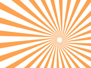Vector Abstract orange sun rays and sunburst backdrop background.