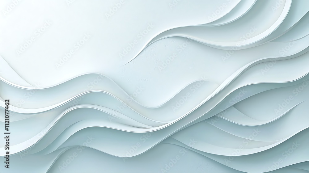 Poster dynamic wave patterns in minimalist abstract design studio a contemporary graphic art view
