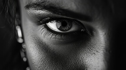 Fototapeta premium Intense Eyes Close-up Portrait