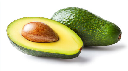 Ripe Avocado Halved   Whole  Fresh Fruit  Healthy Eating