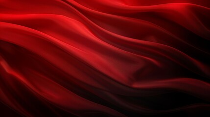 Vibrant red metallic fabric background for banners and wallpapers in stylish design