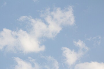 a blue sky with clouds