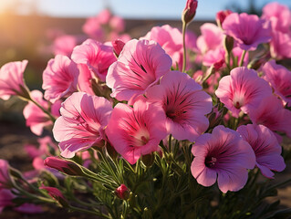 Superb Beautiful Alstroemeria Flowers. Mother's day concept with a space for a text