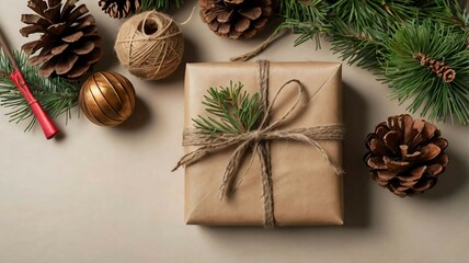 christmas decoration with cones