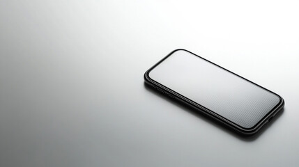 Modern Smartphone Mockup  Blank Screen on Grey Background