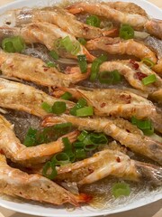 steam prawn