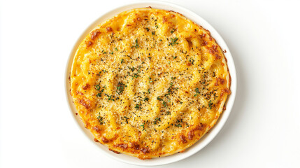 Creamy Baked Mac and Cheese  Top View