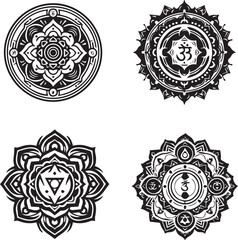 silhouette of chakra
