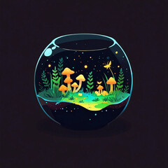 &ldquo;Magical Terrarium Sticker&rdquo;