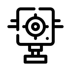 Archery Range line icon
