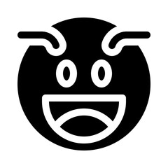 Smiling Face glyph icon
