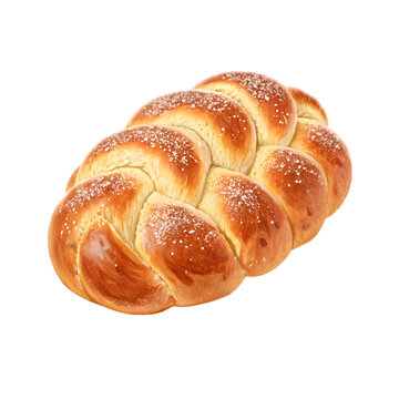 braided bread loaf with sugar sprinkles clip art preview