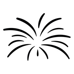 Firework bursting in sky Colorful explosion Joy symbol