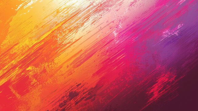 Brilliant abstract painting showcasing vibrant colors and dynamic brush strokes emphasizing energy and movement