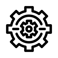 Gear line icon